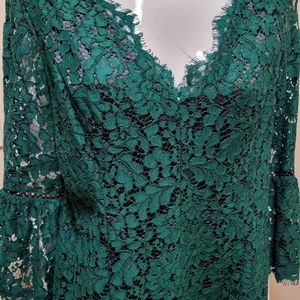 Eliza JBell Sleeve Lace Cocktail Dress